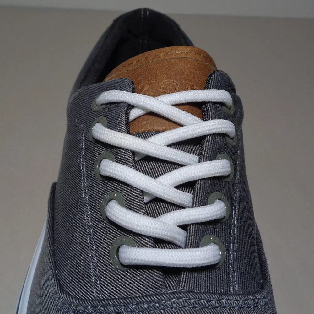 Izod Size 10 M / RANGLEY / Gray / Canvas / Casual Deck Sneakers New Men's Shoes
